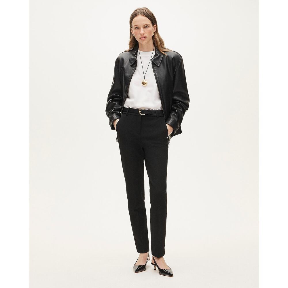 J.Crew Cameron Pant Four-Season Stretch Slim Leg High Rise Black Size 12 NWT